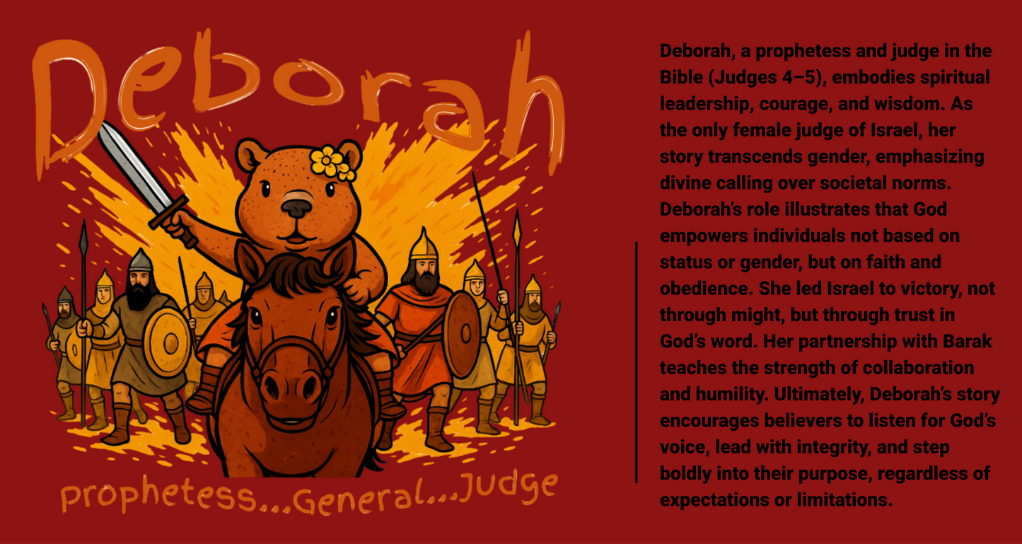 “Deborah’s Courage – Capybara Youth Christian Tee”