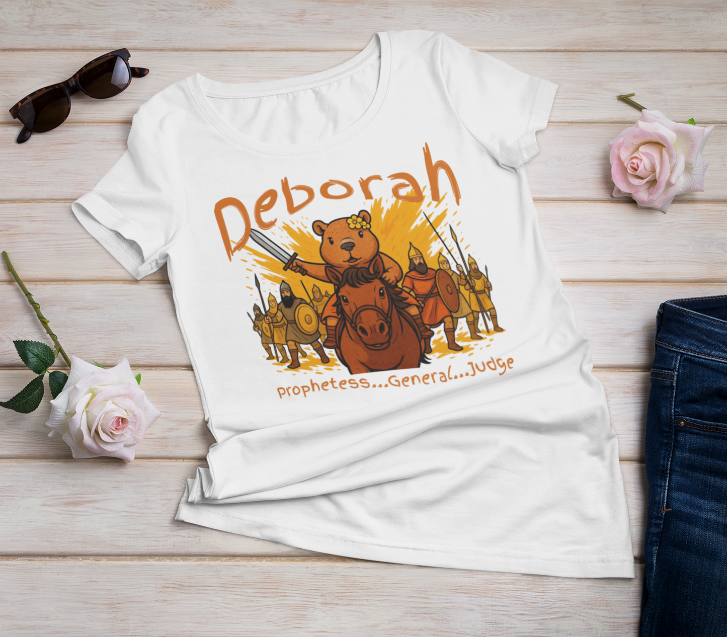“Deborah’s Courage – Capybara Women’s Festival Scoop Tee”