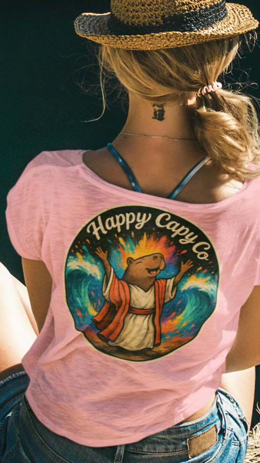 "The Jerusalem Donkey – Women’s Festival Scoop Christian Tee”