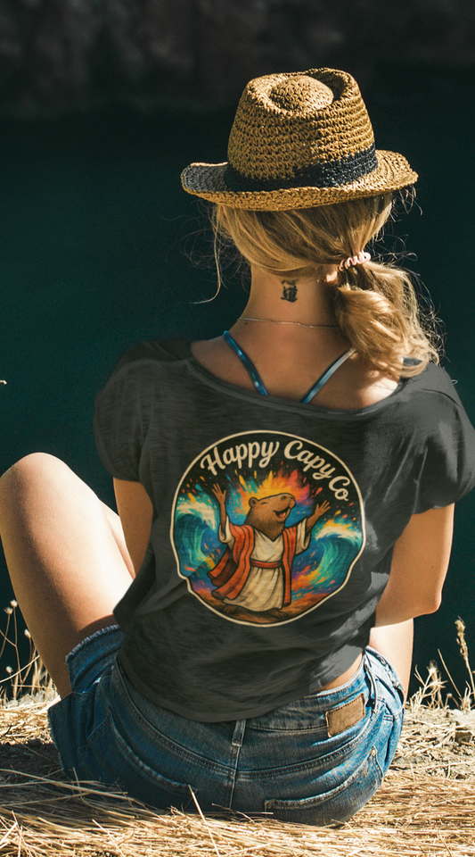“Faith in the Fire – Women’s Festival Scoop Christian Tee”
