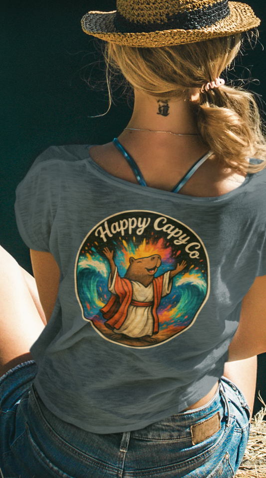 “Faith Heals – Women’s Festival Scoop Christian Tee”