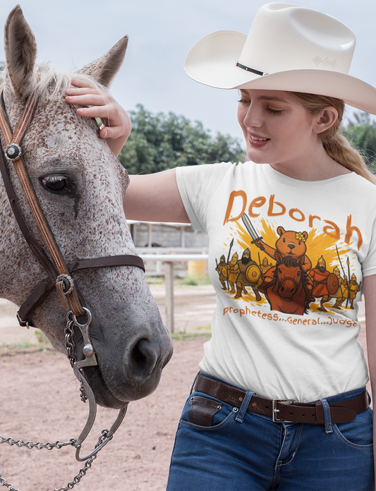 “Deborah’s Courage – Capybara Unisex Christian Tee”
