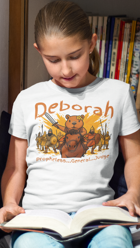 “Deborah’s Courage – Capybara Youth Christian Tee”