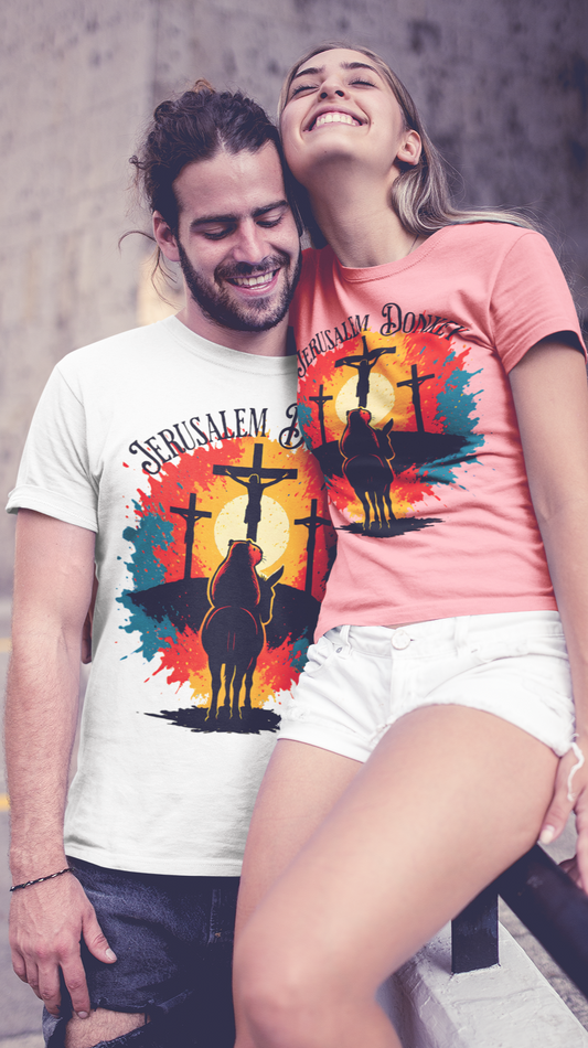 “The Jerusalem Donkey – Unisex Christian T-Shirt”