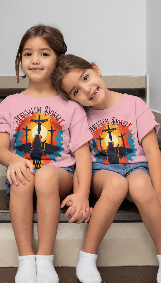 “The Jerusalem Donkey – Youth Christian T-Shirt”