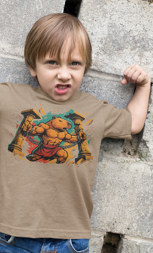 “Samson’s Strength – Youth Christian T-Shirt”